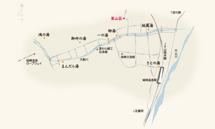 翠山荘 地図